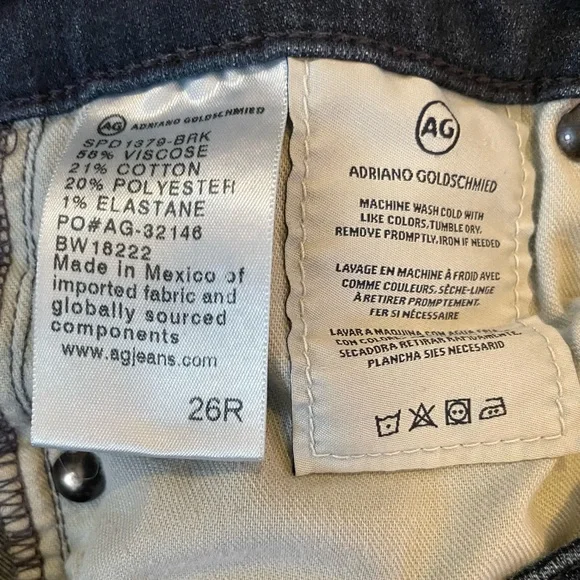 AG Adriano Goldschmied Jeans The Farrah High Rise Skinny size 26R - Picture 7 of 9